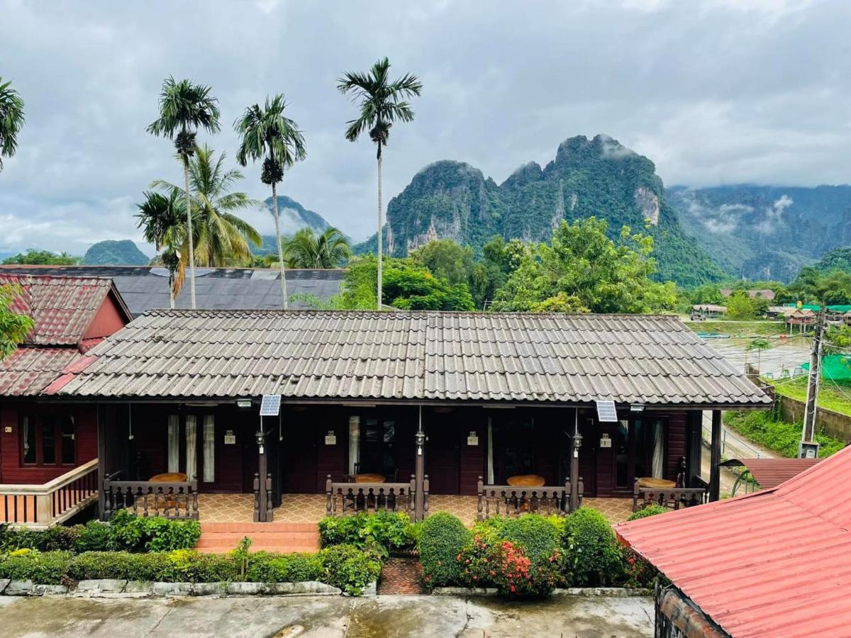 Bungalows Le Jardin Vangvieng فان فيان المظهر الخارجي الصورة